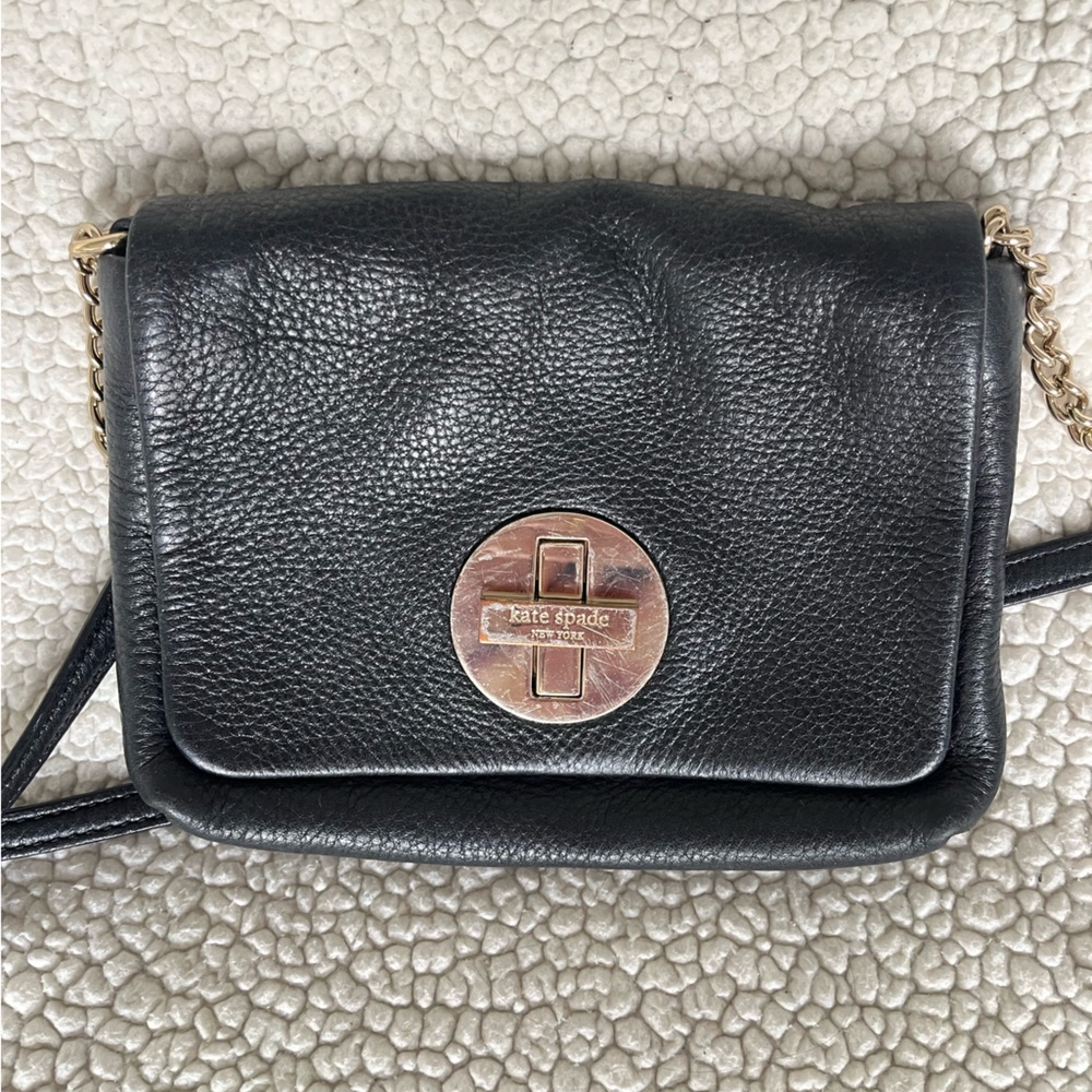 Kate Spade Black Leather Crossbody
